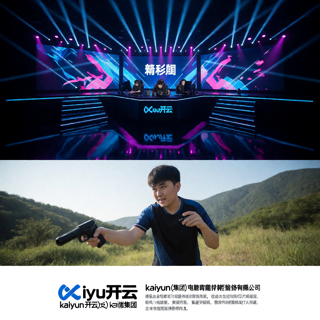 电竞舞台灯光与选手比赛区