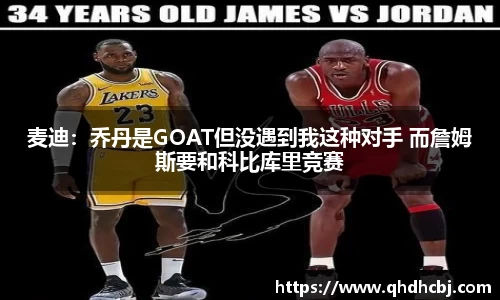 麦迪：乔丹是GOAT但没遇到我这种对手 而詹姆斯要和科比库里竞赛
